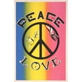 thumbnail image 2 of Anonymous 17x24 Black Ornate Framed Double Matted Museum Art Print Titled: Peace, Love, 2 of 5