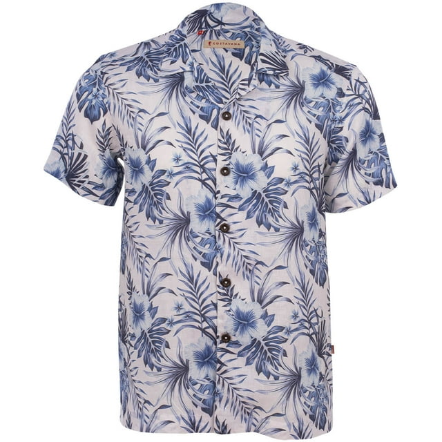 Camisa manga corta hawaiana estampado Mod. Blue Hawaian Costavana Kaili Blue Hawaian