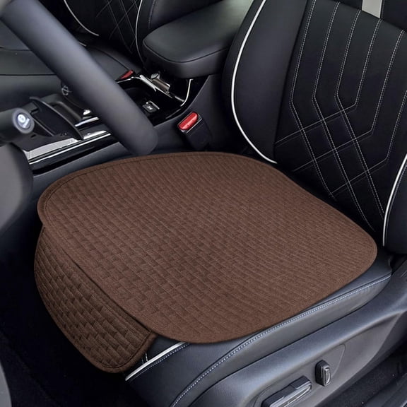 Car Seat Bottom Cover, Front Driver or Passenger Seat Cushion with Pocket, Universal Breathable Comfort Auto Seat Protector Mat, Car Accessories for Truck, SUV, Van