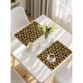 thumbnail image 5 of Orange Sunflowers Fall Placemats Set of 12, Thanksgiving Botanical Floral Placemats for Dining Table, Place Mats for Kitchen Tabletop, Waterproof Wipeable Dining Table Mats Set, 5 of 9