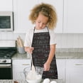 thumbnail image 4 of Math Equations Chemical Structures Black Pattern Kids Aprons for Girls and Boys,Adjustable Neck Strap Toddler Aprons for Kids Cooking Baking, 4 of 6