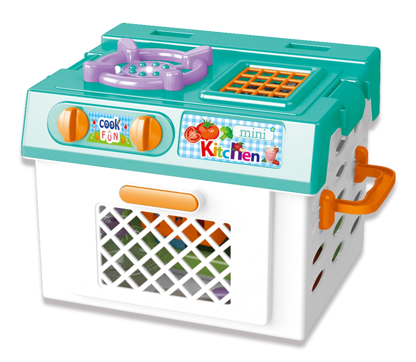 Bisontec Mini Kitchen Playset With Sound And Color Changing Lights For Realistic Cooking PSXG6 PSXG6