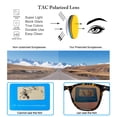 thumbnail image 3 of Gafas de sol polarizadas UV400 retro Jefoo para hombres y mujeres, 3 of 7