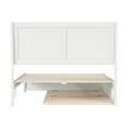 thumbnail image 4 of AFI, Andorra Full Platform Bed with Panel Footboard and Twin Trundle, White, 4 of 5