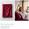 thumbnail image 7 of WVG Satin King Size Sheet Set 4PCS, Luxury Bed Sheets, Silky Fitted Sheet Bedding Set, Breathable Cooling Bed Sheets with 2pcs Pillowcases, Fits Deep Mattress, 7 of 7