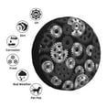 thumbnail image 5 of Spare Tire Cover, Black Metallic Gear Pattern Wheel Cover Tire Covers for Trailers Car Truck Camper Universal Tire Covering Fits Diameter 15 inch, 5 of 7