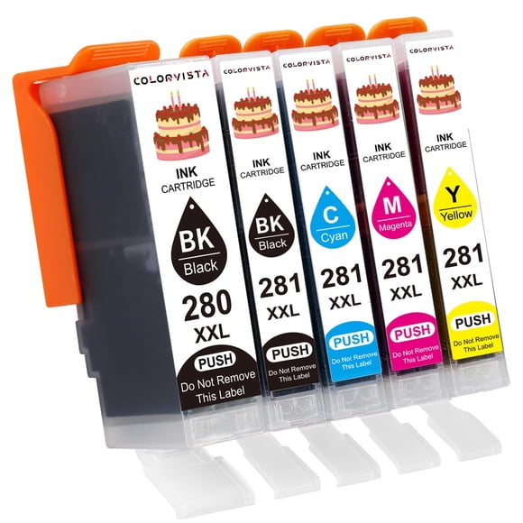 Cartuchos de tinta ColorVista 280XL 281XL para Canon PIXMA