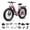 Pink, variant on PUCKIPUPPY 26" Electric Bikes for Adults 960W Peak Step Thru Ebike up to 60Miles Range 28 mph Max Speed Fat Tire E-Mountain Bike 48V 15AH Battery, Front Suspension, 7 Speed, Comply with UL2849 By SGS