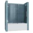 thumbnail image 4 of Sunny Shower Frameless Sliding Brushed Nickel  60 in.W x 62 in.H Shower Door with 3/8 inch Glass, 4 of 8