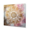 thumbnail image 2 of Designart "Mandala in Rose Gold I" Boho Mandala Metal Wall Decor, 2 of 5