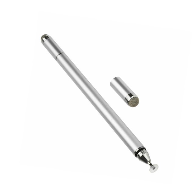 Tholdsy Lápiz de pantalla táctil 4 en 1 para teléfono inteligente, tableta, portátil, capacitiva, lápiz óptico inteligente, libro de Electrónica Plata