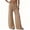 Khaki, variant on Womens Crochet Swimsuit Coverup Pants High Waisted Drawstring Sexy Sheer Mesh Knit Wide Leg Beach Pants