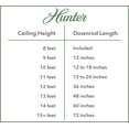 thumbnail image 2 of Hunter Fan Company 99301 Matte Silver 12" Downrod for Ceiling Fans, 2 of 2