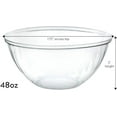 thumbnail image 2 of PLASTICPRO Plastic Bowls with Lids 48 oz Disposable Containers with Lids, 2 Pack, 2 of 9