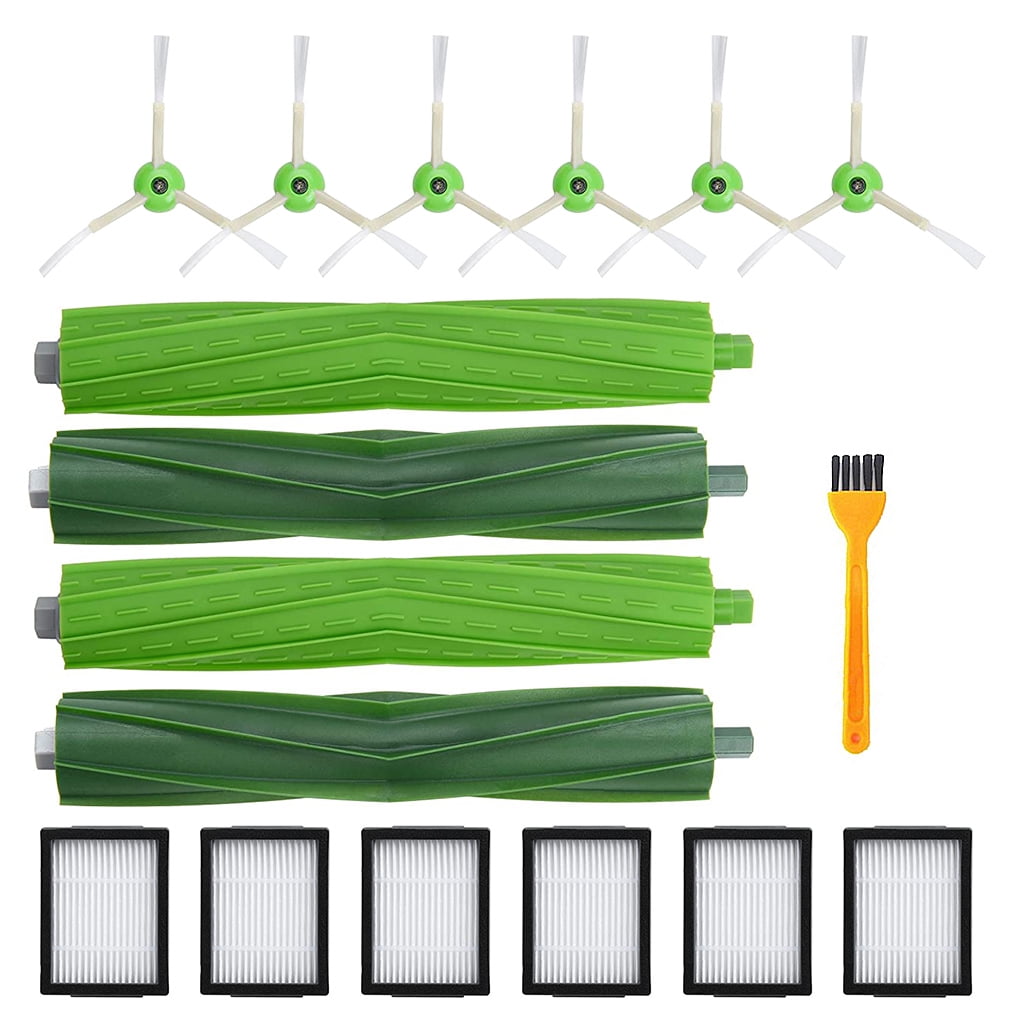 Vacuum Robot Brushes Set Vacuuming Machine Filters Cleaning Brushes Kit Parts Intended for I7/I7 Plus E5 E6 Vacuum