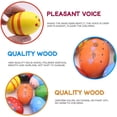 thumbnail image 3 of Poplay 15 Pcs Huevos Musicales De Percusión De Madera Maracas Cocteleras Para Regalos De Fiesta Suministros De Premios Para El Aula Instrumento Musical, 3 of 7