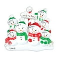 thumbnail image 4 of Ornaments by Elves Personalized Christmas Ornaments 2024 Snowman Family of 7 North Pole Decorations, 4 of 10