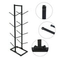 thumbnail image 4 of Miumaeov 4 Layer Double-Sided Basketball Storage Rack Floor Standing Balls Organizer Sports Equipment Display Stand Holder Black, 4 of 16