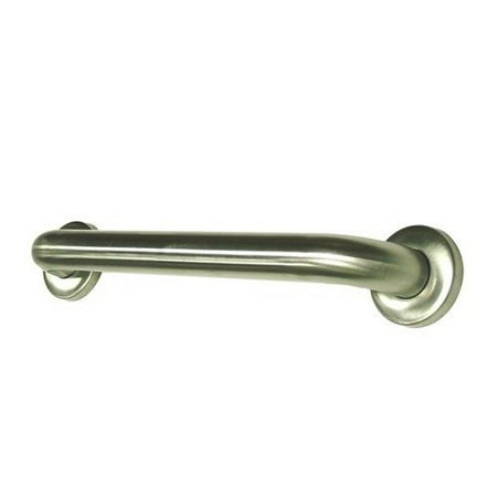 Elements of Design Decorative Grab Bar with Exposed Screw in Satin Nickel
