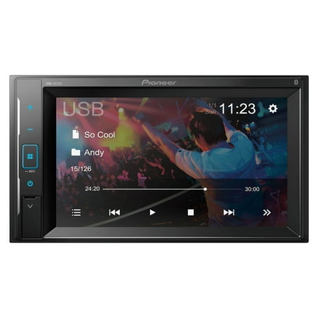 Restored Premium Pioneer DMH-241EX 6.2-inch Touchscreen Digital Media Receiver with Bluetooth (Refurbished)