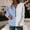 Light Blue, variant on Long Sleeve Plus Size Sweatshirts for Women Color Block Winter Tunic Pullover Casual Pink Round Neck Half Zip No Hood Tops