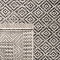 thumbnail image 4 of SAFAVIEH Courtyard Marisa Border Indoor/Outdoor Runner, 2'3" x 6'7", Grey/Black, 4 of 9