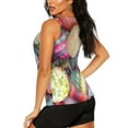 thumbnail image 3 of Xecao Easter Eggs print women's scoop neck, loose-fit workout tank tops for the gym., 3 of 9