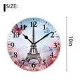 thumbnail image 2 of 10 Inch Wall Clock Battery Operated Silent Clock Decorative for Office, Kitchen, Outdoor, Living RoomVintage Butterflies and Paris Graceful, 2 of 4