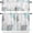 Sealifeyox19213, variant on Coastal Shell Coral Starfish Kitchen Curtains and Valances Set, Rod Pocket Curtains Tier Farmhouse Window Curtains 36 Inch Length, Abstract Summer Ocean 3 Piece Kitchen Curtains Set