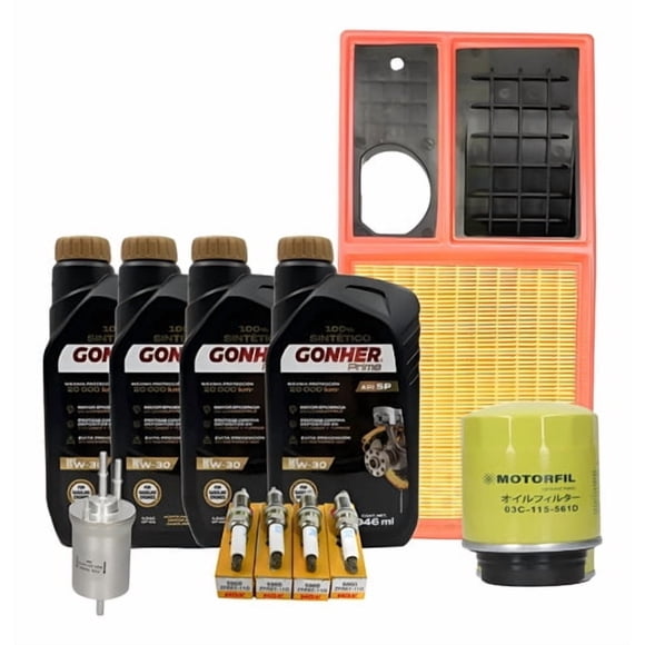 Kit De Afinacion Vw Vento 1.6 Gonher 5w30 Sintetico Api Sq
