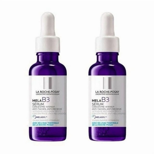La Roche-Posay MELA B3 Dark Spot Correcting Serum with Niacinamide, Brightening and Skin Tone Evening Face Serum, 30ml, 2-Pack
