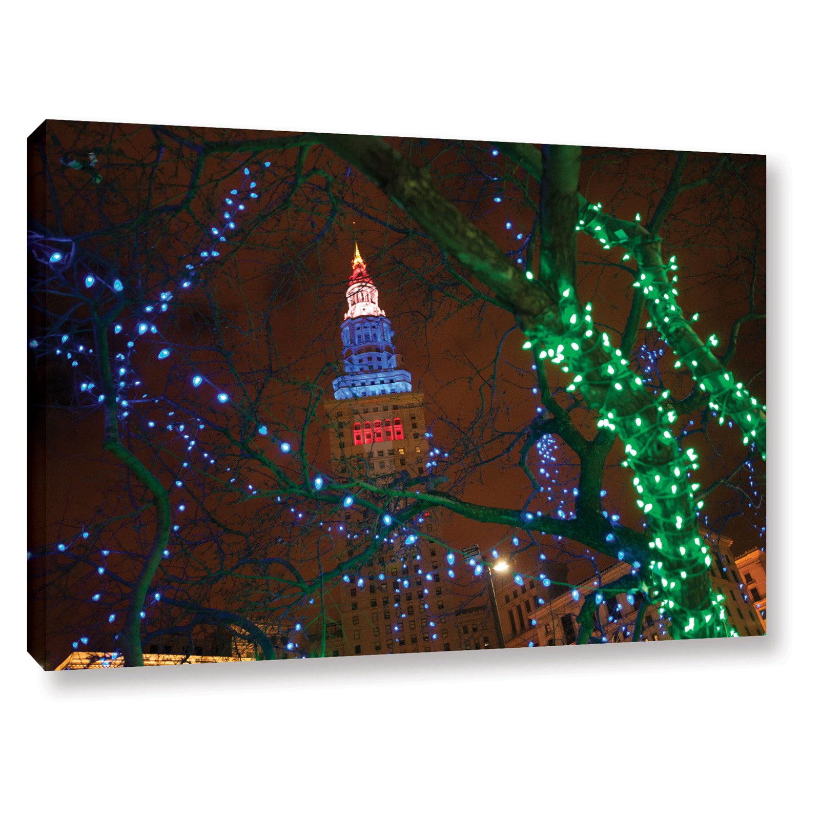 Cody York "Terminal Tower" Floater-Framed Gallery-Wrapped Canvas