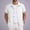 #125-White, variant on Mens Striped Short Sleeve Button Down Open Front Casual Loose Fit Resort Beach Shirts for Men Sky Blue XL Gifts for Father