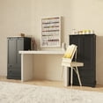 thumbnail image 3 of Kitchen Cabinet, Lofka 47” Pantry Storage Cabinet with 2 Drawers, 6 Side Shelves, 2 Doors, Black, 3 of 11