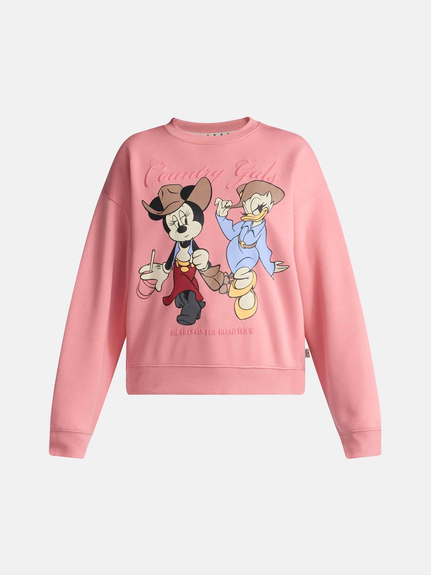 Disney Women's Minnie Mouse and Daisy Graphic Sweatshirt with Long Sleeves, Sizes XXS-2XL