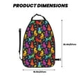 thumbnail image 2 of Xecao Colorful Cats Pattern Car Seat Back Protector 2 Pack Large Capacity Pocket, Kick Mats Back Seat Protector, 2 of 8