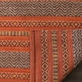 thumbnail image 5 of SAFAVIEH Montauk Jobeth Striped Cotton Area Rug, Orange/Red, 8' x 8' Square, 5 of 6