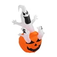 thumbnail image 1 of Calabaza Fantasma Inflable de Halloween Decoración de Halloween Al Aire Libre Bombilla Brillante Decoración de Patio Modelo de Luz para Césped, Decoraciones de Patio Infles, 1 of 7