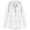 White, variant on Lovskoo Women's Rain Jacket Sport Casual Waterproof Windbreaker Solid Rain Jacket Outdoor Plus Size Hooded Raincoat Windproof Light Blue
