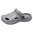 thumbnail image 4 of Rokment Mens Orthopedic Closed Toe Walking Slides Sandals with Back Strap EVA Arch Support Comfortable Non Slip Nursing Work Clogs Garden Shoes Beach Pool Slippers Indoor Outdoor Grey Size 9, 4 of 4