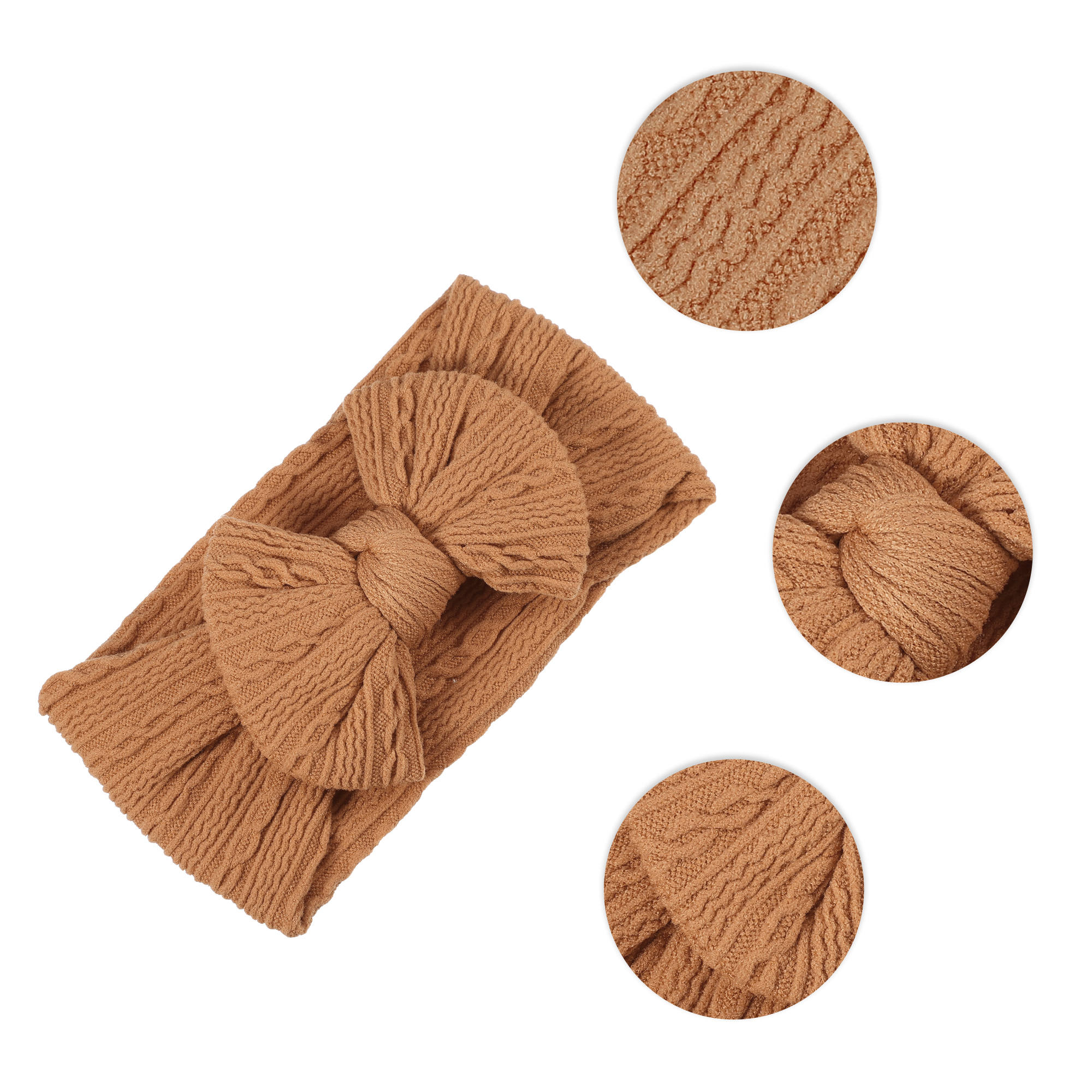 Unique Bargains Classic Fashion Bow Headbands for Girls 6.10"x3.35" 1 Pc Orange
