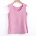thumbnail image 5 of Taqqpue Débardeurs pour Femmes Décontracté Sans Manches Col Rond T-Shirts Ajusté Blouse Grande Taille Douce Tendance Basique Blouse, 5 of 5