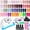 Multicolor-B33-B64, variant on JODSONE Gel Nail Polish Kit with U V Light 32 Colors Gel Polish Nail 4 Functional Adhesive Bottles Kit Soak Off Manicure Tools Gifts for Women