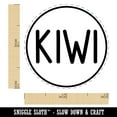 thumbnail image 2 of Kiwi Flavor Scent Rounded Text Self-Inking Rubber Stamp Ink Stamper - Lime Green Ink - Mini 1/2 Inch, 2 of 7