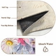 thumbnail image 6 of Round Rug 5Ft Washable Non-Slip, Wild Flowers Circle Area Rugs for Living Room Bedroom, Vintage Country Floral Leaf Plant Beige Indoor Floor Mats Carpet Runner for Home Decor Aesthetic, 6 of 8