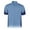 Della Blue/Rich Blue, variant on Monterey Club Men's Galaxy Colorblock Golf Polo Shirt #1189