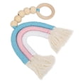 thumbnail image 3 of Adorno colgante de madera con borlas de cuerda tejida a mano para habitación de bebé y niño (color), 3 of 14