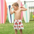 thumbnail image 4 of FORMRS Boys Swim Trunks Quick Dry Mesh Liner Boardshorts Sizes XS-XL, Strawberry, 4 of 7