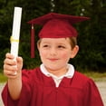 thumbnail image 4 of RTKFRFLM Kids Graduation Gown and Cap Set Kindergarten Preschool Graduation Day Outfit Classic V-Neck Academic Robe with Tassel Hat School Ceremony Apparel, 4 of 8