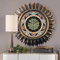 thumbnail image 3 of Mandala Flower Special Shaped Diamond Painting Wall Clock DIY Mosaic Picture Kit, 3 of 9